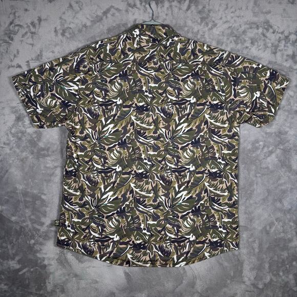 Howler Bros Leafy Camo Short Sleeve Shirt - Size Large - Picture 4 of 8
